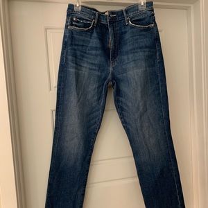 MOTHER Swooner Rascal Ankle Jeans, High Rise